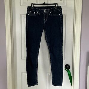 True Religion Dark Blue Skinny Jeans size 29
